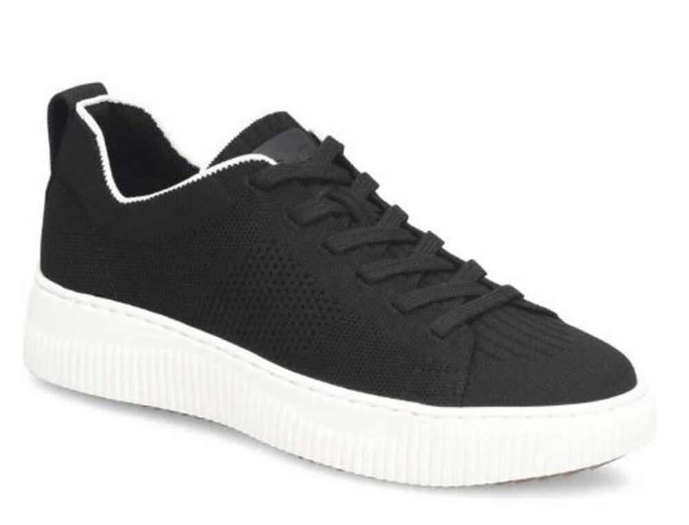 SOFFT FARO BLACK Lace Up Low Top Sneakers Womens Shoes Size 8M Excellent